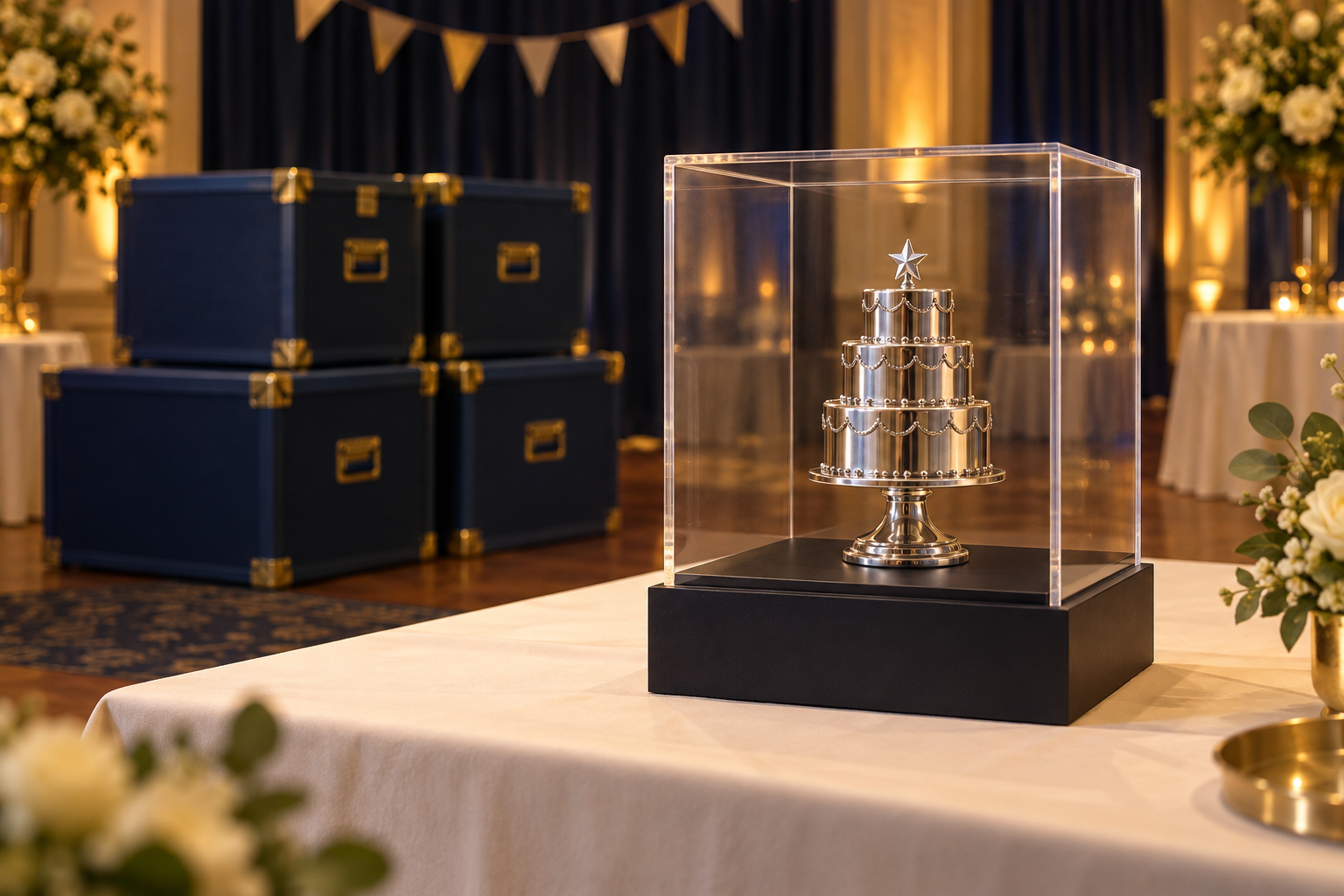 The Silver Slice trophy before it goes missing